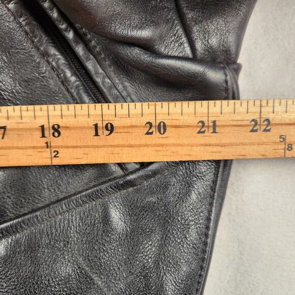 Vanson Leathers Motorcycle Jacket Men 44 Black Moto Guzzi Patch USA Made - Picture 13 of 16